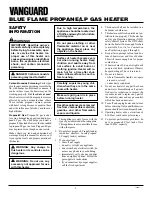 Preview for 2 page of Vanguard VP2000BTD Owner'S Operation And Installation Manual