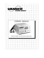 Vanner 20-1050CUL Owner'S Manual preview