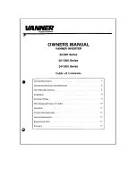 Preview for 1 page of Vanner 20-500 Series Owner'S Manual