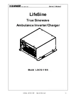 Preview for 1 page of Vanner LifeSine LSC12-1100 Owner'S Manual