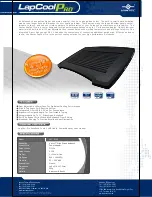 Vantec LapCool Pro LPC - P100 Specifications preview