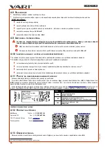 Preview for 76 page of Vari CB-800 Translation Of The Original Instructions For Use