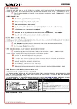 Preview for 19 page of Vari Hurricane MaX F-580 User Manual