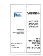 Preview for 2 page of Varian 956 Installation, Operation And Maintenance Instructions