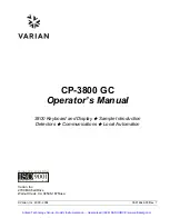 Preview for 2 page of Varian CP-3800 GC Operator'S Manual