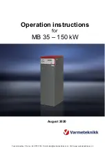 Preview for 1 page of Varmeteknikk MB 105 Operation Instructions Manual