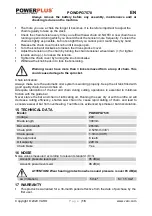 Preview for 16 page of VARO Power Plus POWDPG7570 Manual