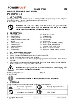 Preview for 3 page of VARO PowerPlus POWDPG7545 Manual