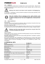 Preview for 18 page of VARO Powerplus POWEG2010 Manual