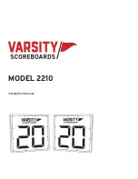 VARSITY Scoreboards 2210 Installation Manual preview