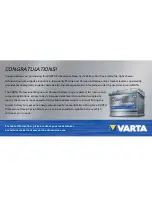 Preview for 7 page of Varta Professional Deep Cycle Instruction Manual