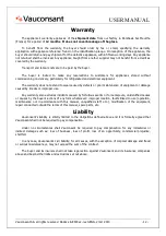 Preview for 12 page of Vauconsant EXIGENCE A62408 User Manual