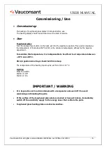 Preview for 6 page of Vauconsant EXIGENCE A62608VCP User Manual