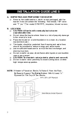 Preview for 5 page of Vaughn TOP PERFORMER PLUS Operation And Installation Manual