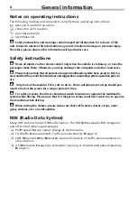 Preview for 5 page of VDO Radio Module RM 8204 Installation And Owner'S Manual