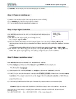 Preview for 3 page of Vdwall LVP605 Quick Use Manual