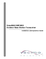 Vecima VistaMAX OBR3650 Installation And Operation Manual preview