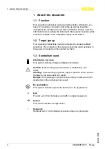 Preview for 4 page of Vega MIPU61 Operating Instructions Manual