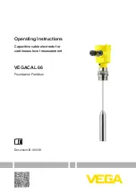 Preview for 1 page of Vega VEGACAL 66 Operating Instructions Manual