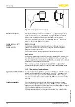 Preview for 10 page of Vega VEGACAP 35 Operating Instructions Manual