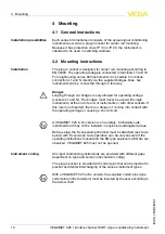 Preview for 10 page of Vega VEGAMET 625 Operating Instructions Manual