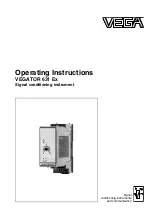 Preview for 1 page of Vega VEGATOR 631 Ex Operating Instructions Manual