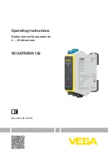 Vega VEGATRENN 142 Operating Instructions Manual preview