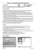 Preview for 1 page of Velleman GPS01U Manual