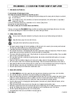 Preview for 2 page of Velleman HQ Power VPA2200MBN User Manual