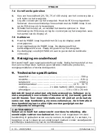 Preview for 10 page of Velleman VTBAL30 User Manual