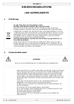 Preview for 14 page of Velleman VTLLAMP17 User Manual