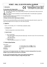 Preview for 3 page of Velleman WC30DT User Manual