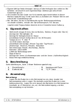 Preview for 28 page of Velleman WS8737 User Manual