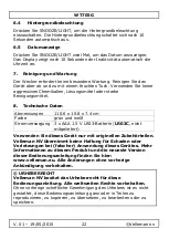 Preview for 22 page of Velleman WT705G User Manual