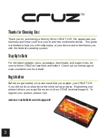 Preview for 3 page of Velocity Cruz T410 User Manual