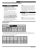 Preview for 4 page of Velocity PHANTOM II PHTM2120H Installation, Operating And Service Instructions