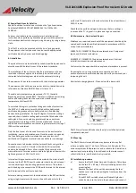 Preview for 3 page of Velocity VL-D2 C1X05 Series Manual