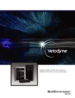 Preview for 1 page of Velodyne SUBCONTRACTOR SC-600 Amplifier Brochure & Specs