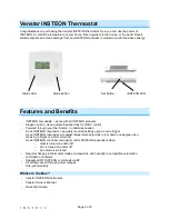 Preview for 2 page of Venstar INSTEON 2491T1E Owner'S Manual