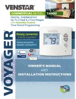 Preview for 1 page of Venstar VOYAGER T4900 Owner'S Manual