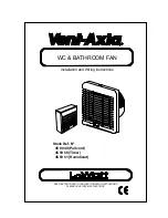 Vent-Axia 45 90 49 (Pullcord) Installation And Wiring Instructions preview