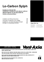 Preview for 1 page of Vent-Axia 8000000009 Installation And Wiring Instructions