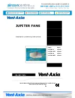 Preview for 1 page of Vent-Axia JUPITER315 Installation And Wiring Instructions