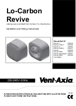 Vent-Axia Lo-Carbon Revive Installation And Wiring Instructions preview