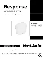 Vent-Axia Response dMEV Installation And Wiring Instructions preview