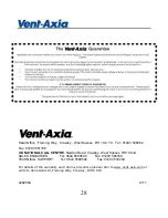 Preview for 29 page of Vent-Axia VAUFHTC Installation And Wiring Instructions