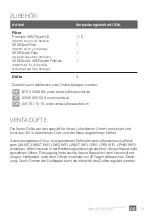 Preview for 15 page of Venta LP60 Ultra Purifier User Manual