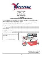 Preview for 2 page of Ventrac LM520 Operator Manual & Illustrated Parts List