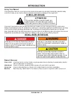 Preview for 6 page of Ventrac MC600 Operator'S Manual & Parts Drawings