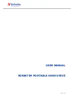 Verbatim Mobile Hard Drive User Manual preview